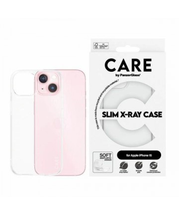 CARE by PanzerGlass Slim X-Ray Case for iPhone 15 - Clear