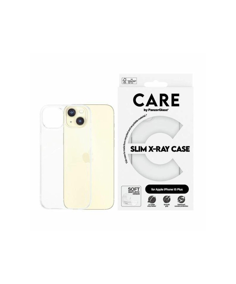CARE by PanzerGlass Slim X-Ray Case for iPhone 15 Plus - Clear