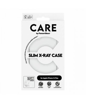 CARE by PanzerGlass Slim X-Ray Case for iPhone 15 Plus - Clear
