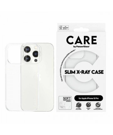 CARE by PanzerGlass Slim X-Ray Case for iPhone 15 Pro - Clear