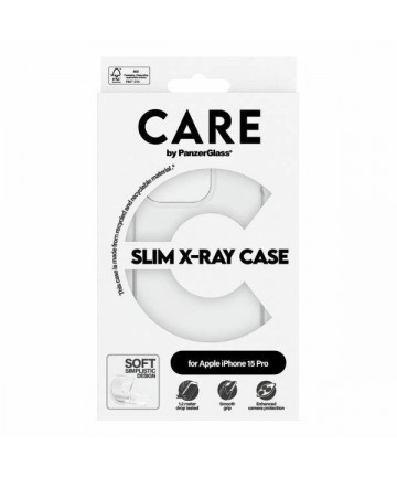 CARE by PanzerGlass Slim X-Ray Case for iPhone 15 Pro - Clear