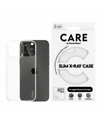 CARE by PanzerGlass Slim X-Ray Case for iPhone 15 Pro Max - Clear