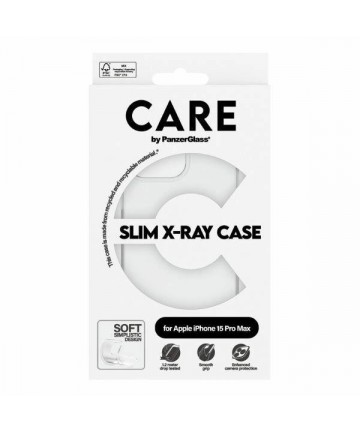 CARE by PanzerGlass Slim X-Ray Case for iPhone 15 Pro Max - Clear