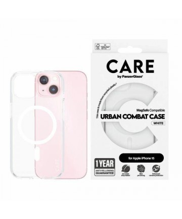 CARE by PanzerGlass Urban Combat Case MagSafe for iPhone 15 - White