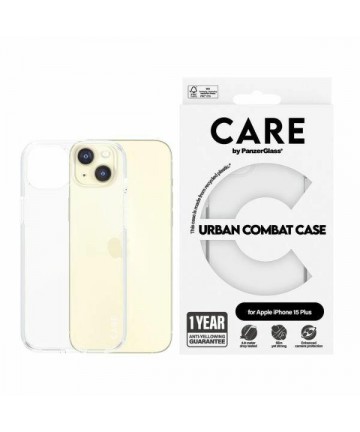 CARE by PanzerGlass Urban Combat Case for iPhone 15 Plus - Clear