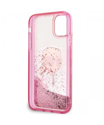 Karl Lagerfeld Glitter Karl Head iPhone 11/XR Case - Pink