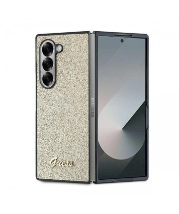 Guess 4G Glitter Script Case for Samsung Galaxy Z Fold 6 - Gold