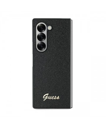 Guess 4G Glitter Script Case for Samsung Galaxy Z Fold 6 - Black