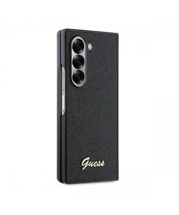 Guess 4G Glitter Script Case for Samsung Galaxy Z Fold 6 - Black
