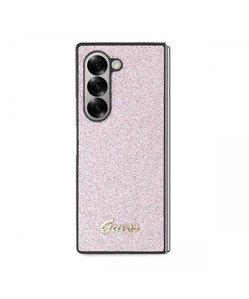 Guess 4G Glitter Script Case for Samsung Galaxy Z Fold 6 - Pink