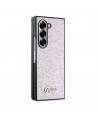 Guess 4G Glitter Script Case for Samsung Galaxy Z Fold 6 - Pink