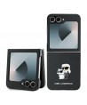 Karl Lagerfeld Saffiano Metal Pin Case for Samsung Galaxy Z Flip 6 - Black
