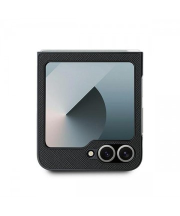 Karl Lagerfeld Saffiano Metal Pin Case for Samsung Galaxy Z Flip 6 - Black