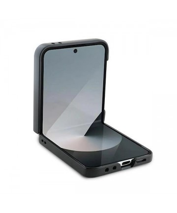 Karl Lagerfeld Saffiano Metal Pin Case for Samsung Galaxy Z Flip 6 - Black