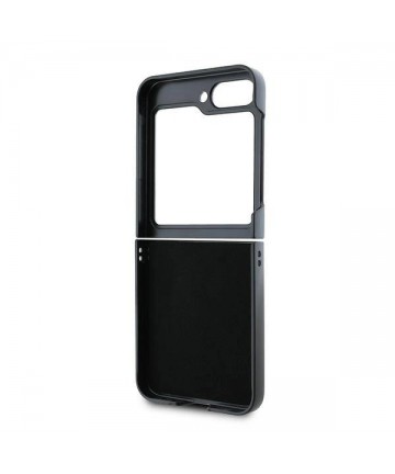 Karl Lagerfeld Saffiano Metal Pin Case for Samsung Galaxy Z Flip 6 - Black