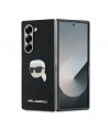 Karl Lagerfeld Saffiano Monogram Head Pin Case for Samsung Galaxy Z Fold 6 - Black