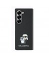 Karl Lagerfeld Saffiano Metal Pin Case for Samsung Galaxy Z Fold 6 - Black