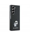 Karl Lagerfeld Saffiano Metal Pin Case for Samsung Galaxy Z Fold 6 - Black