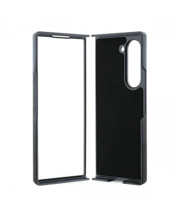 Karl Lagerfeld Saffiano Metal Pin Case for Samsung Galaxy Z Fold 6 - Black