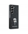 Karl Lagerfeld Saffiano Ikonik Pin Case for Samsung Galaxy Z Fold 6 - Black