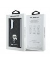 Karl Lagerfeld Saffiano Ikonik Pin Case for Samsung Galaxy Z Fold 6 - Black