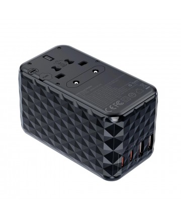 Choetech PD6028 EU / US / AUS / UK travel adapter 2x USB-C 2x USB-A 100W - black