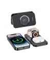Choetech T616-F 3in1 inductive charger compatible with Apple and Samsung devices - black