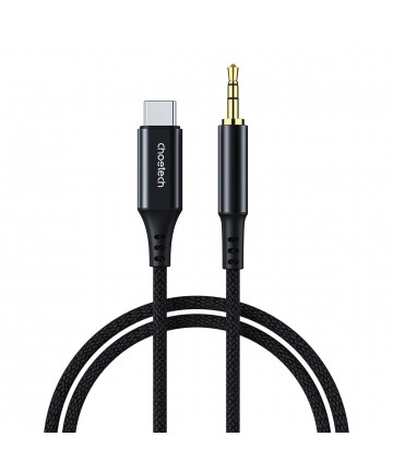 Choetech AUX006 USB-C / mini jack 3.5mm cable 1 m - black