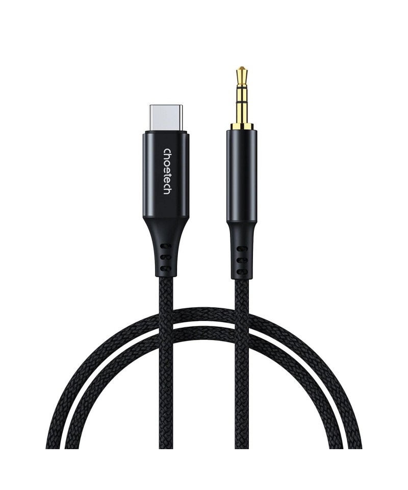 Choetech AUX006 USB-C / mini jack 3.5mm cable 1 m - black