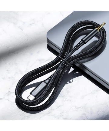 Choetech AUX006 USB-C / mini jack 3.5mm cable 1 m - black