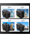 Choetech PD5022 70W EU/US/AUS/UK Travel Adapter with Built-in USB-C Cable - Black