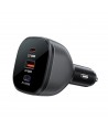 Acefast B14 car charger 165W 2x USB-C 1x USB-A - black