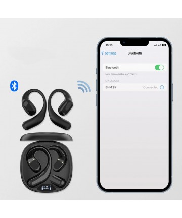 Choetech OWS wireless TWS Bluetooth 5.3 headphones - black