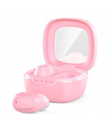 Choetech MEMS wireless TWS Bluetooth 5.3 headphones - pink