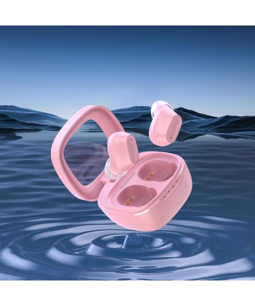 Choetech MEMS wireless TWS Bluetooth 5.3 headphones - pink