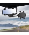 Car Phone Holder for Rearview Mirror - Black