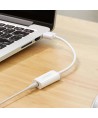 Ugreen US206 30712 USB-A (male) / 3.5 mm mini jack (female) adapter - white