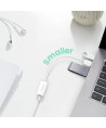 Ugreen US206 30712 USB-A (male) / 3.5 mm mini jack (female) adapter - white