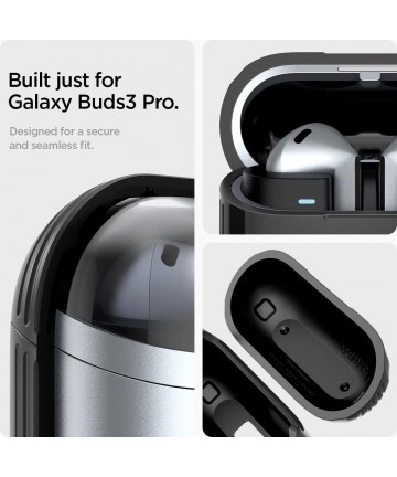 Spigen Rugged Armor Samsung Galaxy Buds 3 / 3 Pro Case - Black