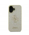 Guess Fixed Glitter Big 4G Case for iPhone 16 Plus - Gold