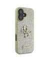 Guess Fixed Glitter Big 4G Case for iPhone 16 Plus - Gold