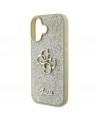 Guess Fixed Glitter Big 4G Case for iPhone 16 Plus - Gold