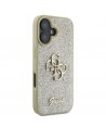 Guess Fixed Glitter Big 4G iPhone 16 Case - Gold