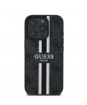 Guess 4G Printed Stripes MagSafe case for iPhone 16 Pro - black