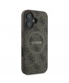 Guess 4G Ring Classic Logo MagSafe iPhone 16 Plus Case - Brown