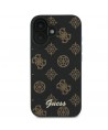 Guess Peony Script MagSafe iPhone 16 Plus Case - Black