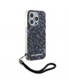 Karl Lagerfeld Zebra With Cord iPhone 15 Pro Max Case - Purple