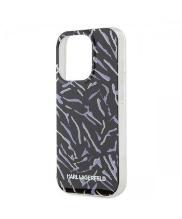 Karl Lagerfeld Zebra With Cord iPhone 15 Pro Max Case - Purple
