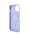 Karl Lagerfeld Silicone Karl&Choupette Heads Ring MagSafe iPhone 15 Case - Purple