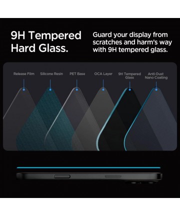 Spigen Glas.tR EZ Fit Privacy Tempered Glass for iPhone 16 Pro / 17 / 17 Pro - 2 pcs.